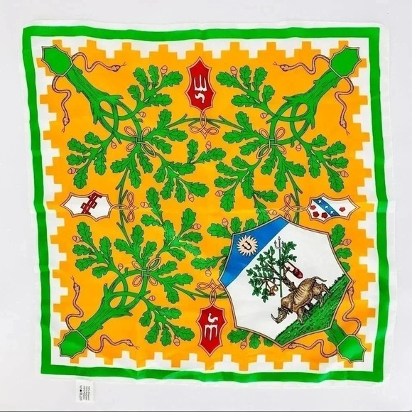 Contrada Della Selva Rhinoceros and Oak tree flag - Picture 3 of 10